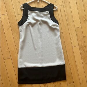 Planet Elegant Black and White Midi Dress